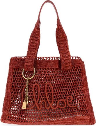 Chlo&eacute; Brown Logo Large Tote