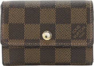 Louis Vuitton Damier Brown Damier Canvas Coin Purse/Coin Case (Pre-Owned)
