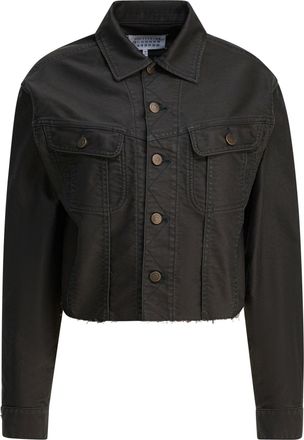 Maison Margiela Denim Jacket Jackets And Coats Nero-Donna