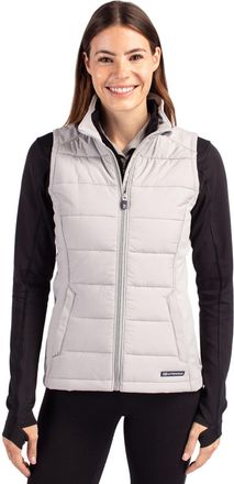 Cutter & Buck Evoke Hybrid Softshell Recycled Womens Full Zip Vest