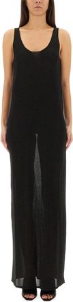 Saint Laurent Lurex Knit Dress-Donna