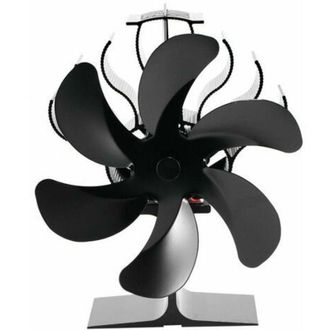 OEM Ventilador De Estufa Accionado Por Calor, Ventilador De Chimenea De 6 Aspas, Ventilador Para Estufa De Le&ntilde;a O Chimenea - Crezuo