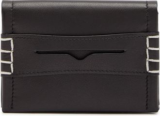 J.W.Anderson Loafer Leather Card Holder - Black - One Size