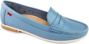 Marc Joseph New York Hamptons Penny Loafer in Frost Blue Napa/White Sole at Nordstrom Rack, Size 5.5