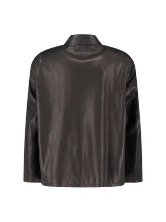 Fear of God Mens Jackets Black Calf Leather