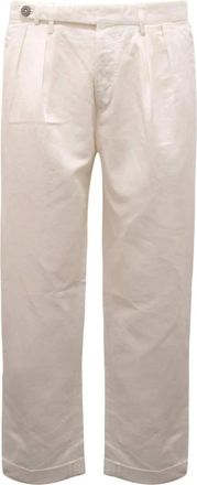 Michael Coal Heren, Broeken, Wit, Maat: W30 Katoen