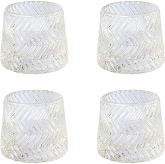 Creativ deco Teelichthalter »Weihnachtsdeko« mit wellenförmiger Struktur