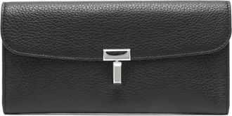 Toteme Portafoglio T-Lock in pelle - Nero