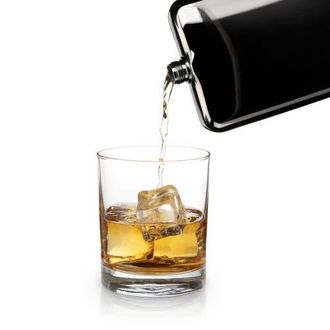 Viski 6 oz Flask in Black at Nordstrom