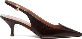A.Bocca 60mm pointed slingback pumps - Marrone