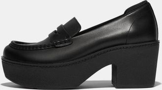 FitFlop Fitflop Womens Fit Flop Pilar Platform Loafers in Black - Size UK 7