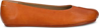 Maison Margiela stitch-out ballerinas - women - Leather/Calf Leather/Leather - 36 - Orange
