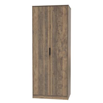 Welcome Furniture Havana Ready Assembled Wardrobe with 2 Doors - Vintage Oak - Welcome Furniture | TJ Hughes