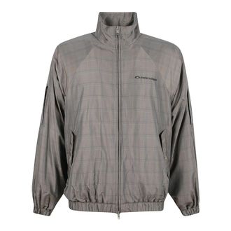 Balenciaga Madras Nylon Bomberjack - Heren - Zomerjassen - Grijs - M - Nylon - Jassen