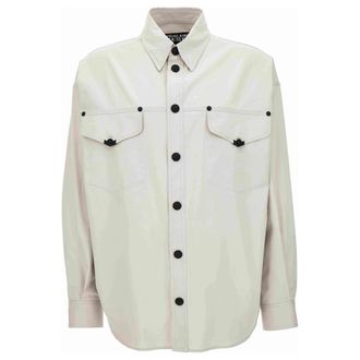 Versace Jeans Couture Overhemden - Heren - Casual Overhemden - Grijs - S - Overhemden