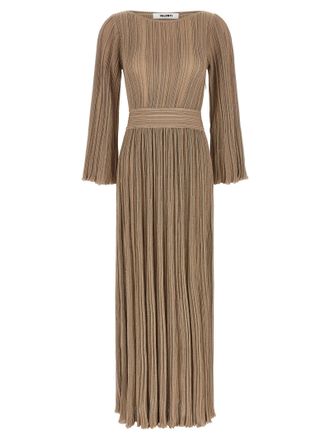 Antonino Valenti Gold Viscose Long Womens Dress