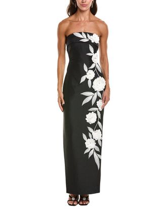 Badgley Mischka Floral Gown