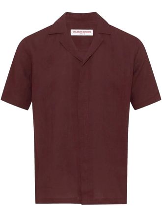 Orlebar Brown Maitan overhemd - Rood