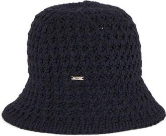 Eugenia Kim Anais Straw Bucket Hat in Black at Nordstrom