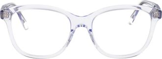 Alexander McQueen Stijlvolle Optische Bril Am 0487O - Dames - Brillen - Grijs - 54 MM - Accessoires