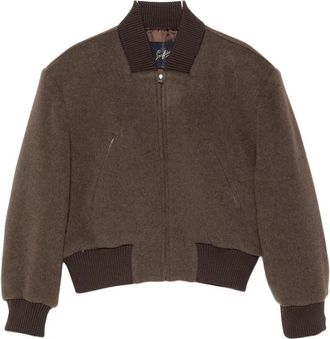 Seafarer Padded-shoulder Bomber Jacket
