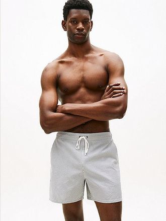 Tommy Hilfiger Essential Ithaca Stripe Mid Length Swim Shorts