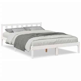Berkfield Home Extra Long Bed Frame without Mattress White 160x210 cm Solid Wood Pine
