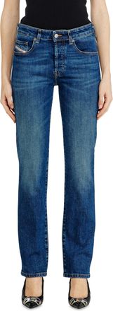 Diesel Regular Jeans Low Waist 1989 D-Mine, Medium blue, Button fly