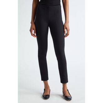 Vince Bobbi Mid Rise Stitch Front Seam Leggings in Black at Nordstrom, Size Xx-Small
