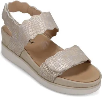 Vaneli Ulani Wedge Sandal in Champagne at Nordstrom, Size 9.5
