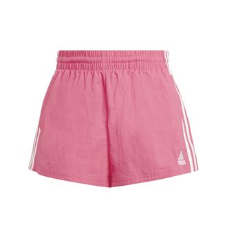 adidas Essentials 3-Stripes Woven Shorts Pantaloncini Corti, Pulse Magenta/White, S Womens