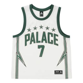 Palace Lightning Basketball Jersey White Green P30ES226