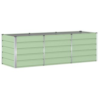 vidaXL Jardinera Verde 240 X 80 X 75 Cm Acero Vidaxl