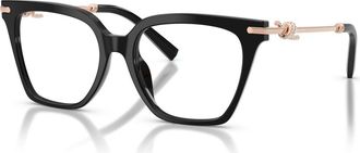 Tiffany & Co. 51mm Square optical glasses in Black at Nordstrom