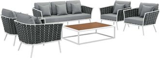ModWay Stance 6-Piece Outdoor Patio Sectional Sofa Set