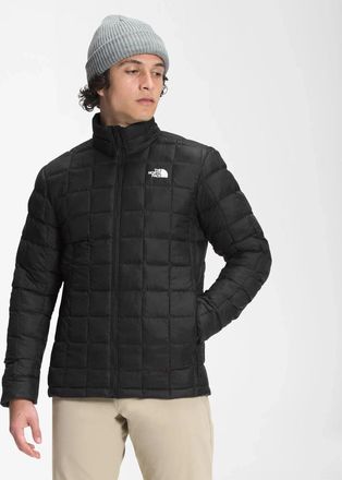 The North Face Thermoball Eco Jacket Mens Black Quilted Full Zip FROG601