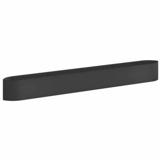 vidaXL Cama De Jard&iacute;n Elevada Negro 380 X 40 X 40 Cm Acero Vidaxl