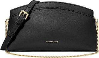 Michael Kors Athena Small Convertible Clutch - Dames - Clutches - Zwart - ONE Size - Leer - Tassen