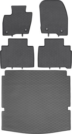 OEM Juego De Alfombrillas De Goma Para Coche Y Alfombrilla Para Maletero Para Ford Galaxy Iii Minivan (09.2015-2023)