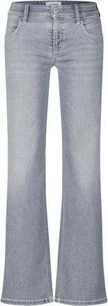 Cambio Klassieke Straight Leg Jeans - Dames - Flared Jeans - Grijs - XL L33 - Katoen - Jeans