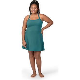 Kindred Bravely Stevie Active Racerback Nursing Dress in Teal at Nordstrom, Size X-Large