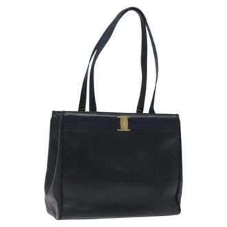 Ferragamo Pre-owned Cuero bolsos-de-mano - Pre-owned - Mujer - Azul - ONE SIZE