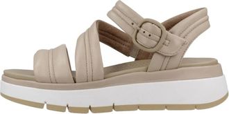 Clarks Tuscan Strap Platte Sandalen - Dames - Sleehakken - Beige - 39 1/2 EU - Schoenen