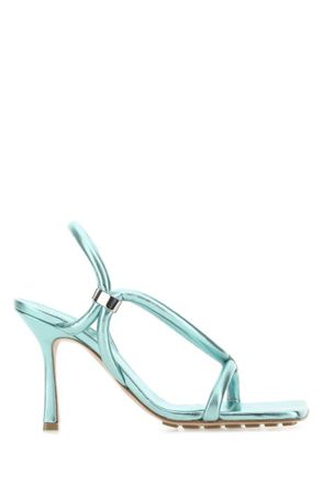 Bottega Veneta Light-blue Leather Stretch Heels
