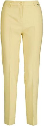 Am&eacute;lie & Am&eacute;lie Amelia Broek - Dames - Slim Fit Broeken - Geel - XL - Leer - Broeken