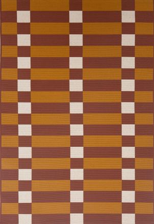 Nazar Rugs Alfombra para interior/exterior de cuadros marr&oacute;n 160x230 cm