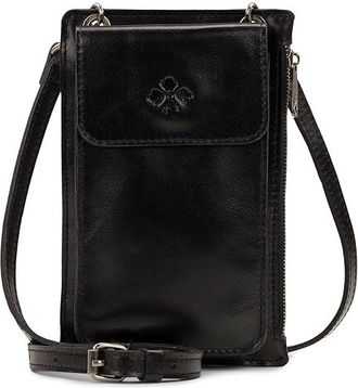 Patricia Nash Chiavella Phone Crossbody Cross Body Womens Handbags Black : SM, Faux Suede/Leather/Suede