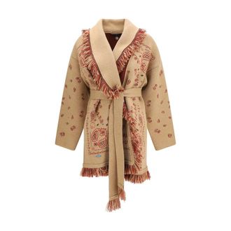 Alanui Brown Cashmere Womens Cardigan