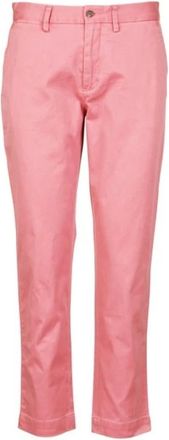 Polo Ralph Lauren Skinny Chino Broek - Dames - Slim Fit Broeken - Roze - XS - Katoen - Broeken