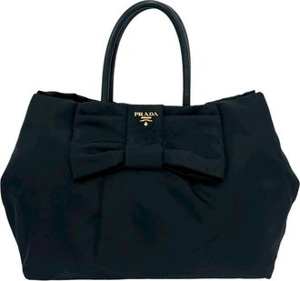 Prada Pre-owned Prada Tessuto Fiocco Bow Handbag Ladies 68KJOVLGU7T8P989